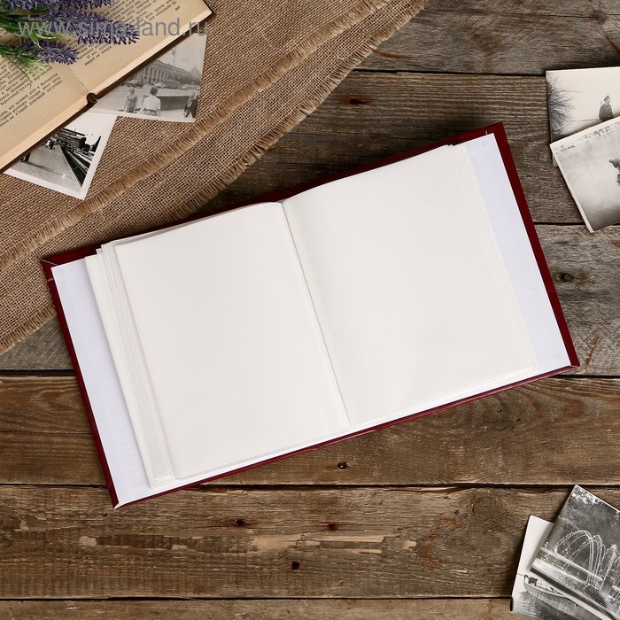 Фотоальбом Fotografia на 100 фото, 15x21 см "Классика" красный