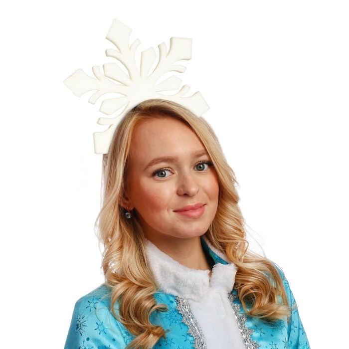 Карнавальный ободок Карнавальный ободок "Снежинка", поролон