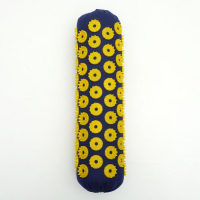 Комплект аппликаторов Azovmed: "Коврик" на мягкой подложке, 242 колючки, 41х60 см + &laquo;Валик&raquo;, 90 колючек, 38х10 см, сине-жёлтый