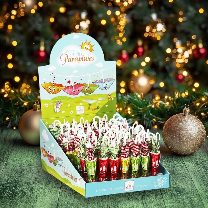 Новый год. Шоколад фигурный "Зимний зонтик", 12 г