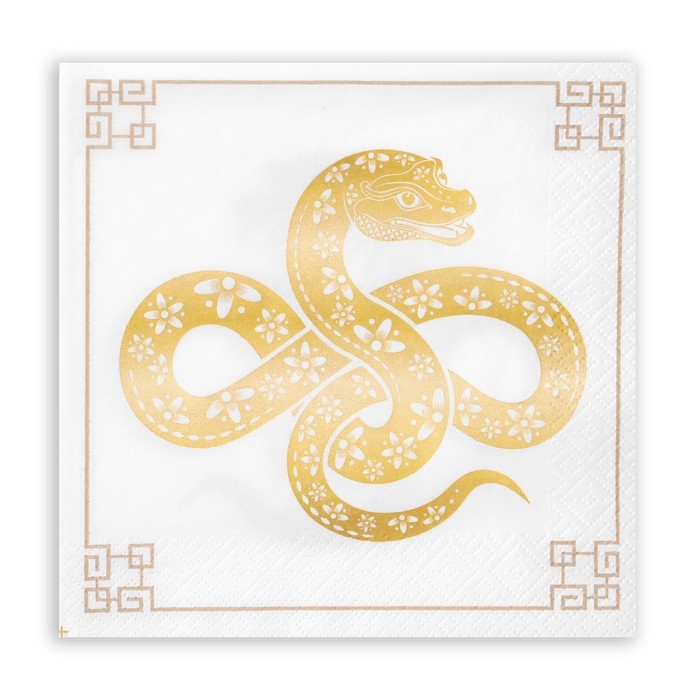 Новогодние салфетки бумажные Pero Prestige &laquo;Талисман&raquo;, 3 слоя, 33х33 см, 20 шт