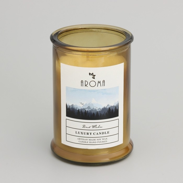 Свеча ароматическая в банке  "Душистая лаванда", 40ч, 95 гр, в коробке