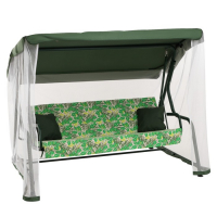 Качели садовые "Панама" 210 х 142 х 155 см, макс. нагрузка 300 кг, зеленые Качели садовые "Панама" 210 х 142 х 155 см, макс. нагрузка 300 кг, зеленые