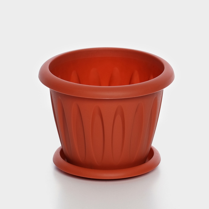 Горшок с поддоном «Фелиция», 400 мл, цвет терракотовый Горшок с поддоном «Фелиция», 400 мл, цвет терракотовый