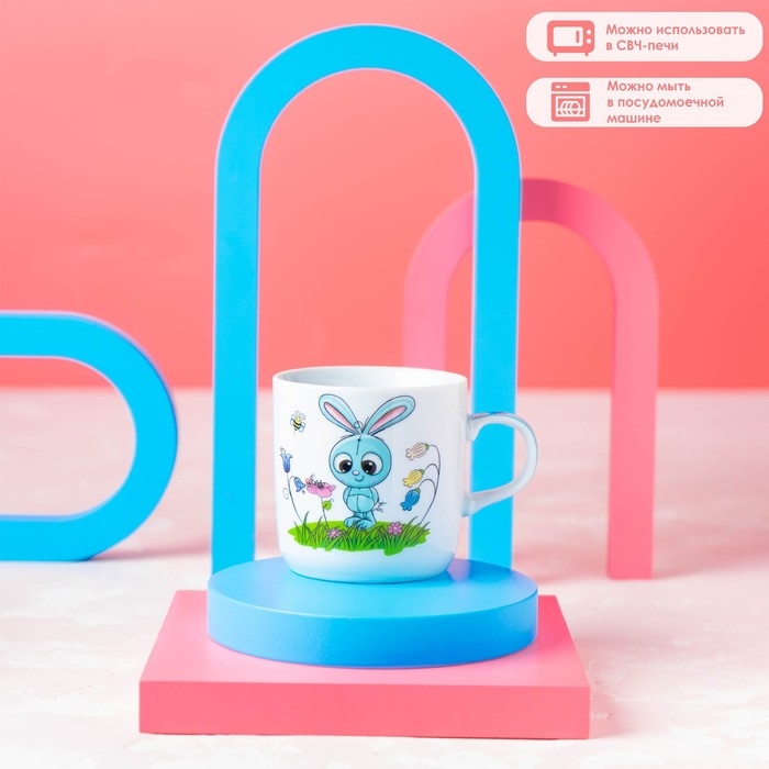 Набор детской посуды из керамики Доляна «Крош», 3 предмета: кружка 230 мл, миска 400 мл, тарелка d=18 см Набор детской посуды из керамики Доляна «Крош», 3 предмета: кружка 230 мл, миска 400 мл, тарелка d=18 см