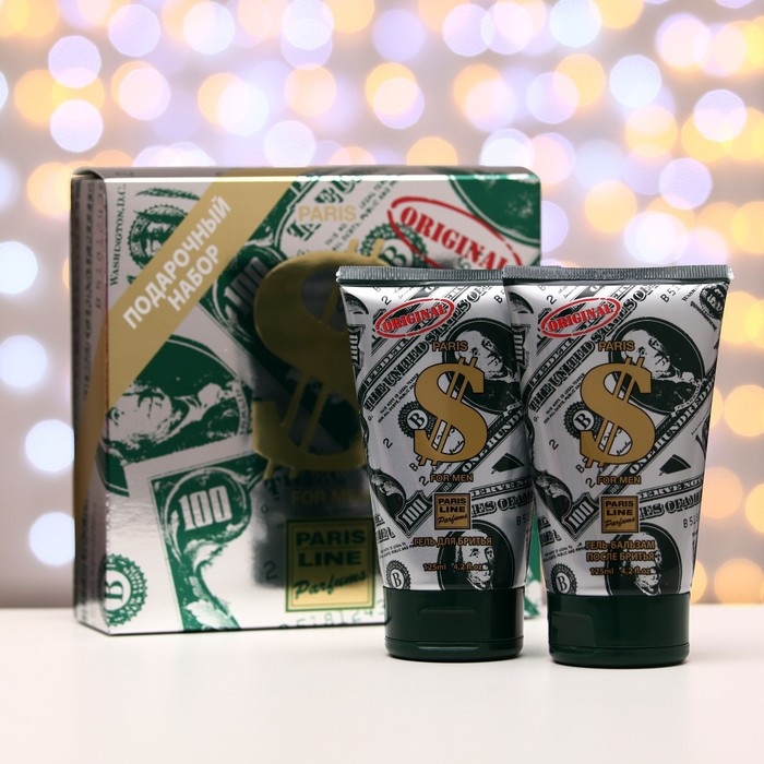 Подарочный набор косметики мужской Dollar, гель для бритья, 125 мл + гель-бальзам после бритья, 125 мл Подарочный набор косметики мужской Dollar, гель для бритья, 125 мл + гель-бальзам после бритья, 125 мл