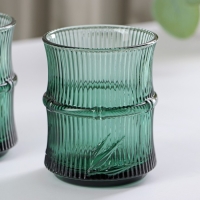 Стаканы штабелируемые из стекла «Вино Верде», 2 предмета: 260 мл, цвет зелёный Стаканы штабелируемые из стекла «Вино Верде», 2 предмета: 260 мл, цвет зелёный