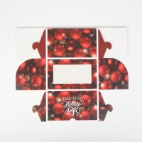 Коробка для капкейков &laquo;Чудесного нового года!&raquo; 10 х 16 х 10см, Новый год