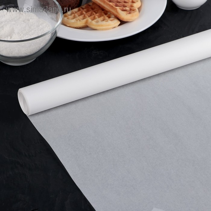 Пергамент силиконизированный &laquo;Gurmanoff&raquo;, 38 см&times;8 м, цвет белый