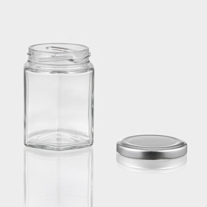Банка стеклянная для хранения сыпучих продуктов &laquo;Идиллия&raquo;, 160 мл, 6,8&times;8,5 см, с металлической крышкой, цвет крышки МИКС