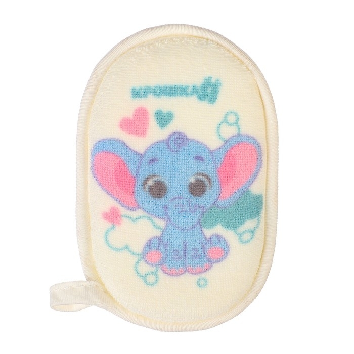 Мочалка детская, махровая «Слоник» Мочалка детская, махровая «Слоник»