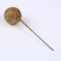 Фигурка для поделок и декора на проволоке &laquo;Шар&raquo;, набор 20 шт., размер 1 шт. &mdash; 2 &times; 7 см, цвет золотой