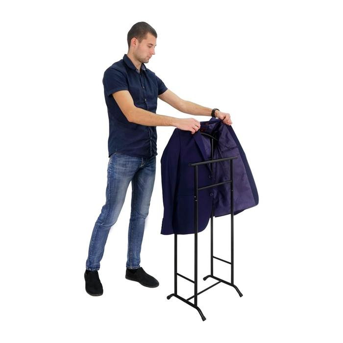 Вешалка костюмная &laquo;Стиль&raquo;, 47&times;34,8&times;108 см, цвет чёрный