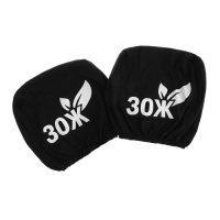 Чехлы на подголовник ЗОЖ, черные, набор 2 шт