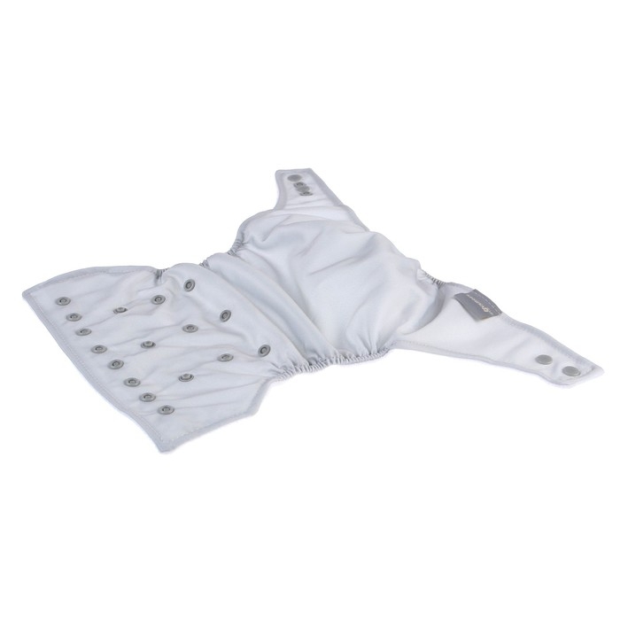 Многоразовый подгузник, 3-15 кг, флис, цвет светло серый, Крошка Я