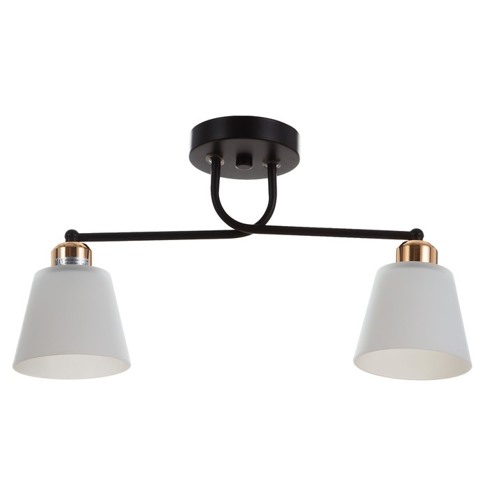 Люстра Люстра "Адель" 2х40Вт Е27 черный/золото 45х12х25см