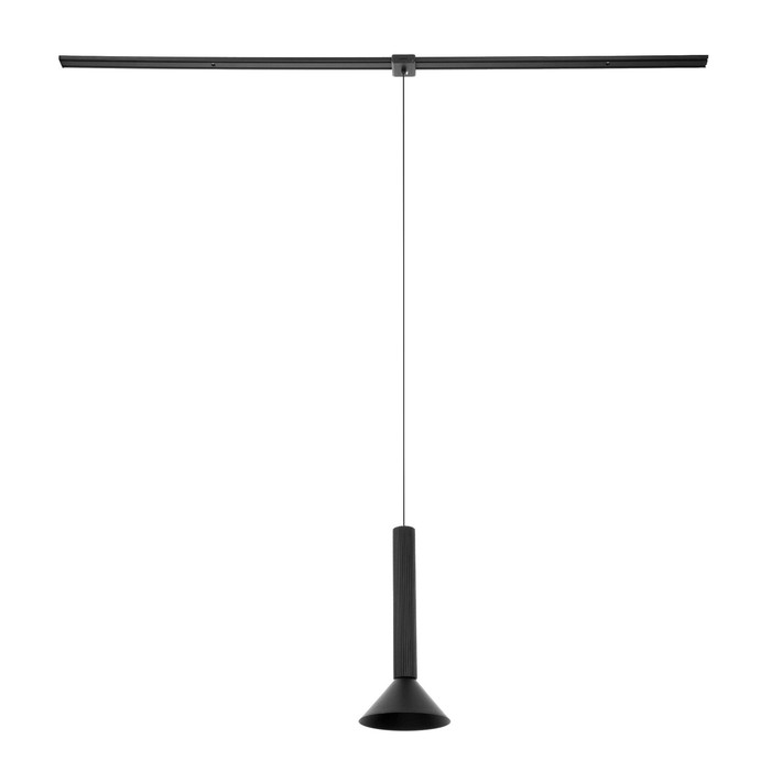 Светильник трековый SLIM Светильник трековый SLIM "Фонарь" LED 12Вт 3000K-6000К 48V CRI90 черный 17х17х39-139см