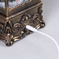 Светодиодная фигура &laquo;Фонарь с щелкунчиком&raquo; 13.5 &times; 28.5 &times; 13.5 см, пластик, батарейки ААх3 (не в комплекте), USB, свечение тёплое белое