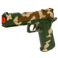 Пистолет &laquo;Глок&raquo;, с мишенью и очками, стреляет присосками