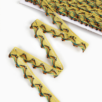 Тесьма &laquo;Уголки&raquo;, ширина 2 см., намотка 25 м., цвет жёлтый