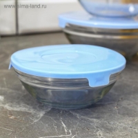 Набор стеклянных салатников Доляна «Классика» с крышками, 5 предметов: 900 мл (17×7,6 см), 500 мл (16×6 см), 350 мл (12,5×5,4 см), 200 мл (10,5×4,5 см), 130 мл (9×3,7 см), цвет голубой Набор стеклянных салатников Доляна «Классика» с крышками, 5 предметов: 900 мл (17×7,6 см), 500 мл (16×6 см), 350 мл (12,5×5,4 см), 200 мл (10,5×4,5 см), 130 мл (9×3,7 см), цвет голубой