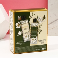 Подарочный набор косметики &laquo;Цвети и вдохновляй&raquo;, гель для душа 200 мл и шампунь для волос 200 мл, ЧИСТОЕ СЧАСТЬЕ