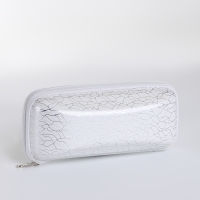 Футляр для очков на молнии, длина 16 см, цвет белый Футляр для очков на молнии, длина 16 см, цвет белый