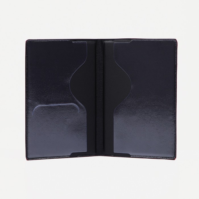 Обложка для паспорта, цвет алый