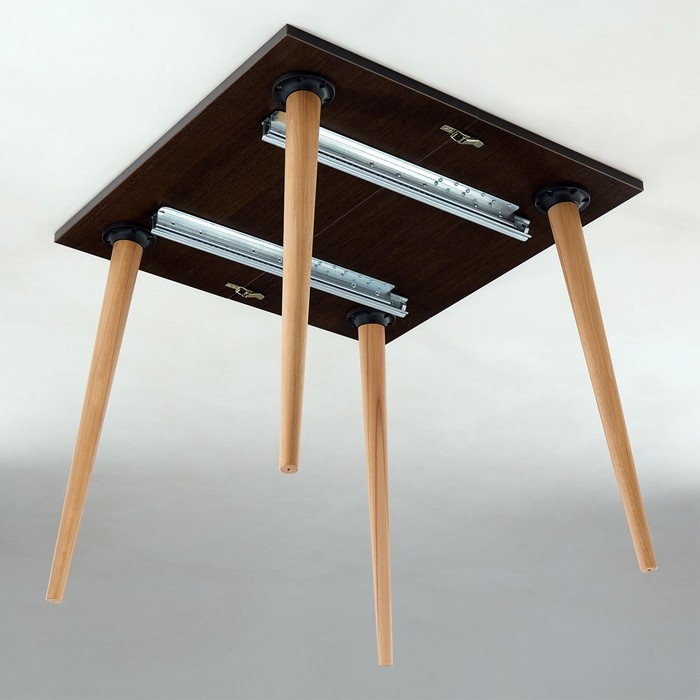 Стол раскладной квадратный, 800х800/1200х755, Дуб венге Стол раскладной квадратный, 800х800/1200х755, Дуб венге