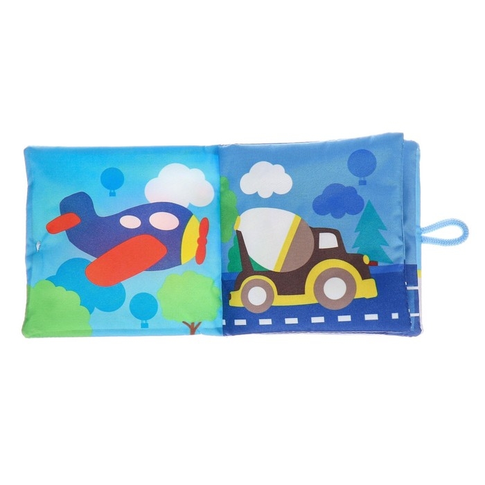 Книжка-шуршалка &laquo;Транспорт&raquo; 12х12 см, Крошка Я