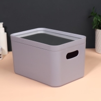 Набор органайзеров для хранения косметических принадлежностей «Eva», 22,8 × 15,9 × 13,8 см, с зеркалом, цвет сиреневый Набор органайзеров для хранения косметических принадлежностей «Eva», 22,8 × 15,9 × 13,8 см, с зеркалом, цвет сиреневый