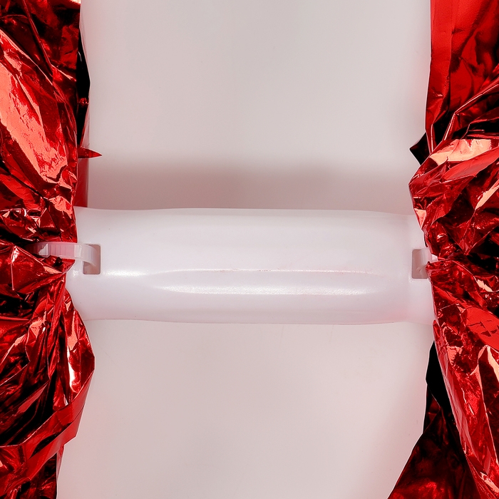 Помпон 1шт, цвет красный, фольга Помпон 1шт, цвет красный, фольга