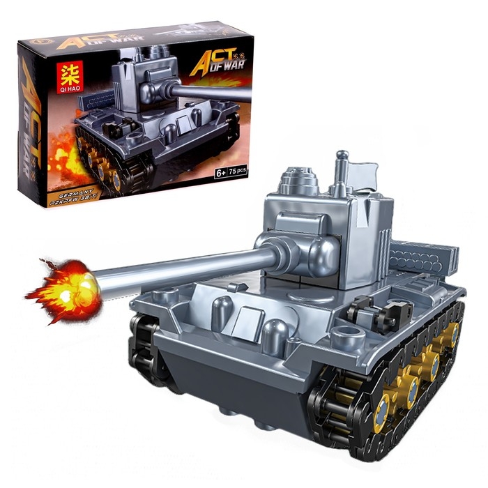 Конструктор блочный &laquo;Танки&raquo;, 6 видов, МИКС