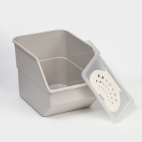 Контейнер для овощей Доляна, 11,2 л, 32,3&times;22&times;21,7 см, серый