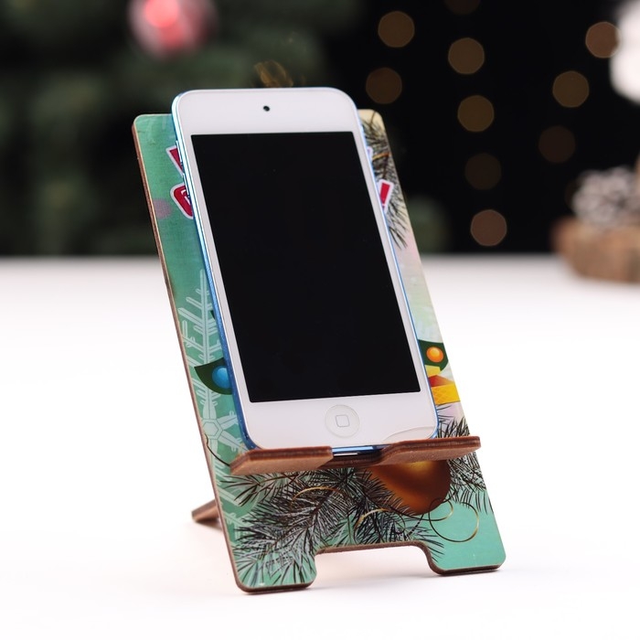 Подставка под телефон Подставка под телефон "Новый Год без хлопот!" символ года, ёлка
