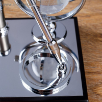 Набор настольный 4в1 с визитницей, черное дерево Набор настольный 4в1 с визитницей, черное дерево