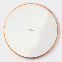 Тарелка фарфоровая с бортиком Magistro &laquo;Церера&raquo;, d=25,5 см, цвет оранжевый