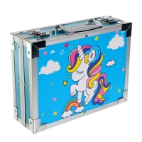 Набор для рисования, в чемоданчике, синий Набор для рисования, в чемоданчике, синий