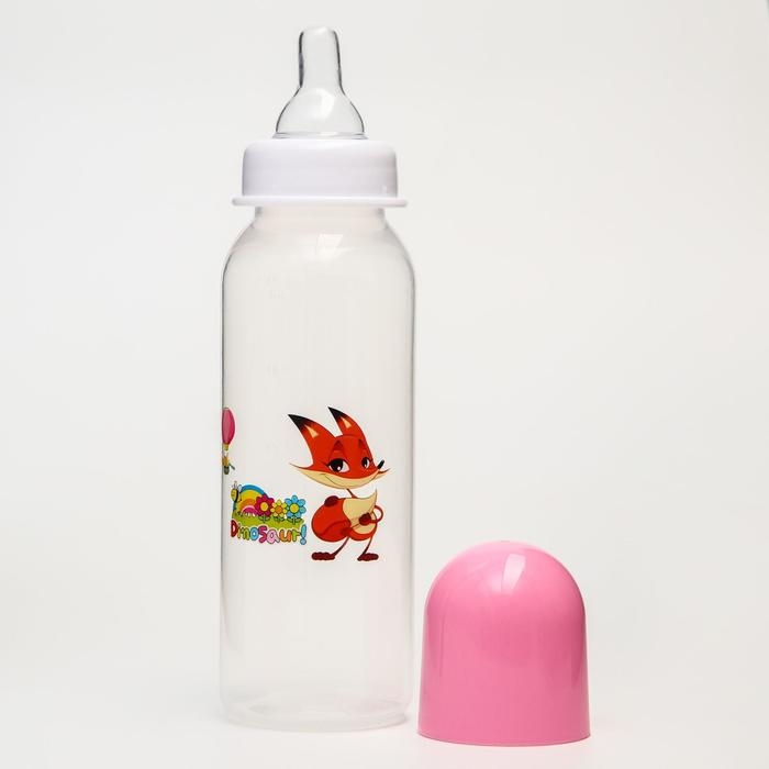 Бутылочка для кормления «Весёлые животные», классическое горло, 250 мл., от 3 мес., цвета МИКС Бутылочка для кормления «Весёлые животные», классическое горло, 250 мл., от 3 мес., цвета МИКС