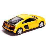 Машина металлическая AUDI R8 COUPE, 1:32, инерция, открываются двери, цвет жёлтый Машина металлическая AUDI R8 COUPE, 1:32, инерция, открываются двери, цвет жёлтый