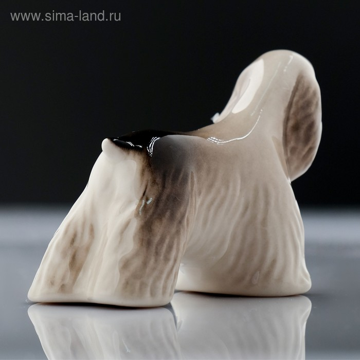 Сувенир &laquo;Кокер - спаниель&raquo;, стоящий, 9&times;4&times;6 см, ручная работа, фарфор
