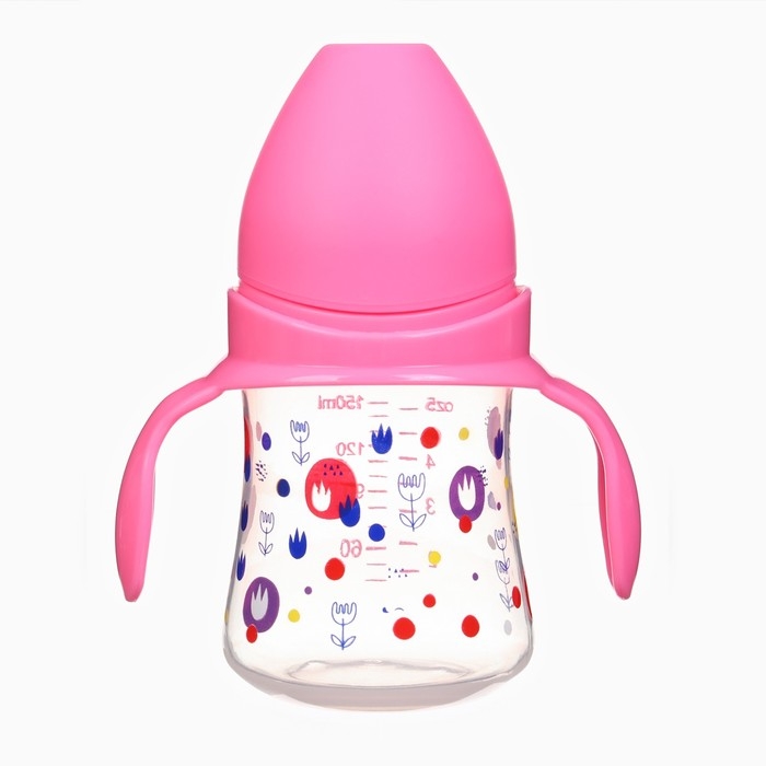 Бутылочка для кормления Ø50мм ШГ, +0мес., 150мл, цвет розовый Бутылочка для кормления Ø50мм ШГ, +0мес., 150мл, цвет розовый