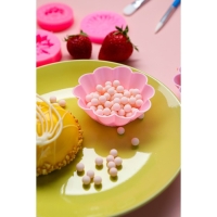 Набор форм для выпечки Доляна «Ромашки», силикон, 7×3 см, 6 шт, цвет розовый Набор форм для выпечки Доляна «Ромашки», силикон, 7×3 см, 6 шт, цвет розовый