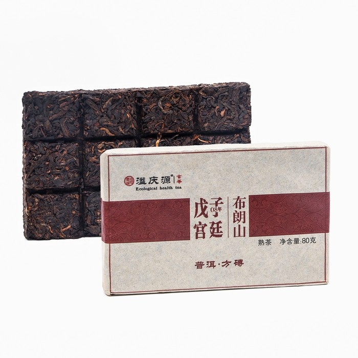 Китайский выдержанный чай Китайский выдержанный чай "Шу Пуэр Bulang shan", 80 г, 2020 г