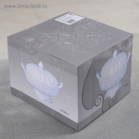 Блюдо керамическое с крышкой &laquo;Винтаж&raquo;, 19,3&times;16,5&times;17 см, цвет белый