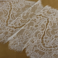 Кружево реснички, 280 мм &times; 3 &plusmn; 0,5 м, цвет белый
