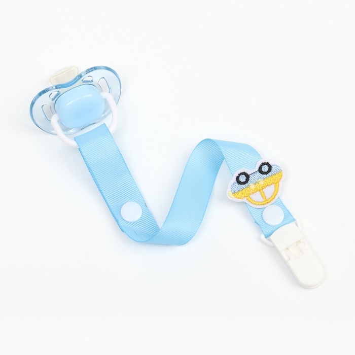 Держатель для соски - пустышки «Счастливый малыш», на ленте Держатель для соски - пустышки «Счастливый малыш», на ленте