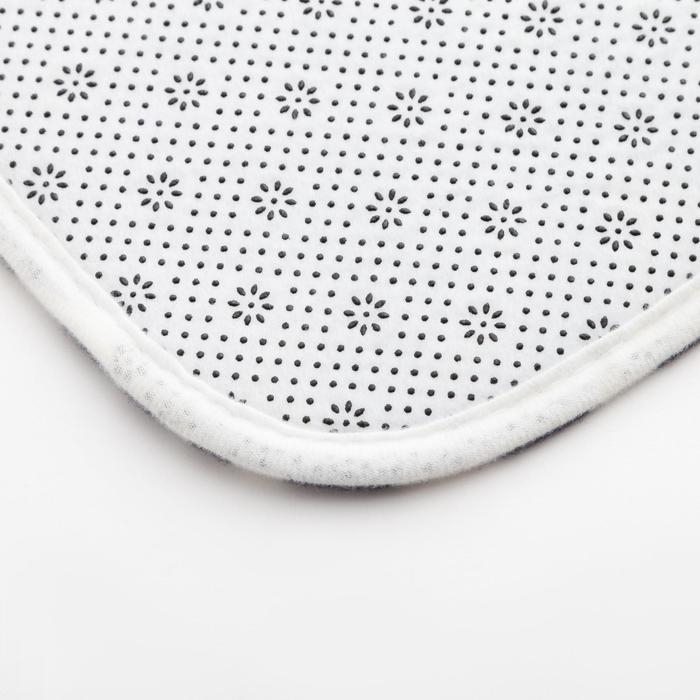 Набор ковриков для ванной Этель Набор ковриков для ванной Этель "Waves" 2 шт, 80х50 см, 50х40 см, велюр