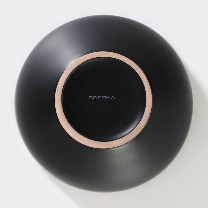 Салатник керамический Доляна &laquo;Глянец&raquo;, d=14 см, цвет синий