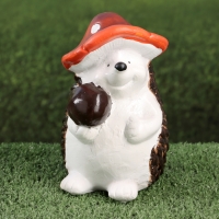 Садовая фигура "Ежик с яблочком" 10х11х18см Садовая фигура "Ежик с яблочком" 10х11х18см